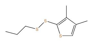 Propyl 3,4-dimethylthienyl disulfide